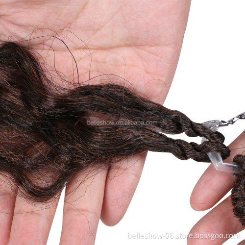 Hot sell 18 Inch Soft Natural Synthetic Hair Faux Locs Wavy Crochet With Curly Braids Goddess Faux Locks River Hair